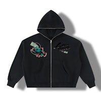 Hoodie, full zip, wide fit, 